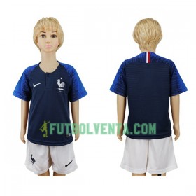 Camiseta de fútbol Francia Niño 1ª equipación Mundial 2018
