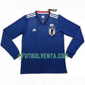 Camiseta de fútbol Japón 1ª equipación Mundial 2018 Manga Larga