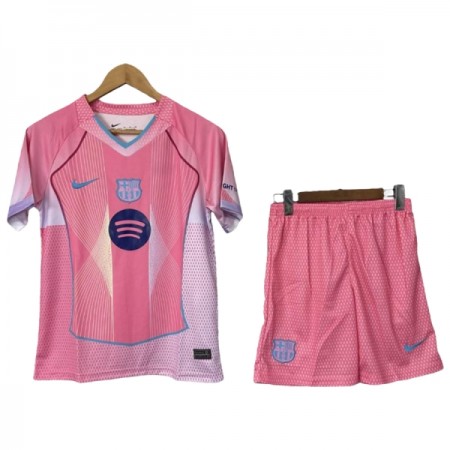 Camiseta de fútbol Barcelona Niño 2025-26 Rosa