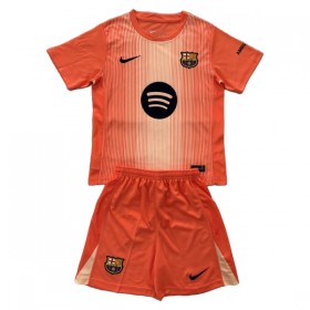 Camiseta de fútbol FC Barcelona Portero Niño 2025-26 Naranja