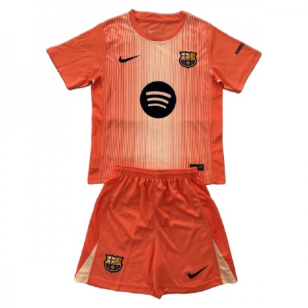 Camiseta de fútbol FC Barcelona Portero Niño 2025-26 Naranja