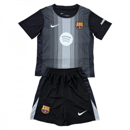 Camiseta de fútbol FC Barcelona Portero Niño 2025-26 Negra