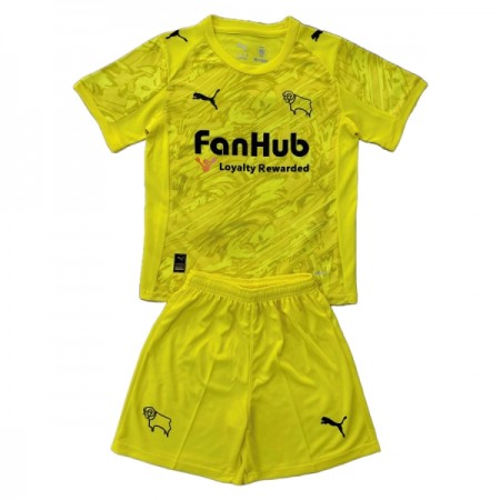 Camiseta de fútbol Derby County Portero Niño 2025-26 Amarilla