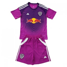 Camiseta de fútbol Leeds United Portero Niño 2025-26 Violeta