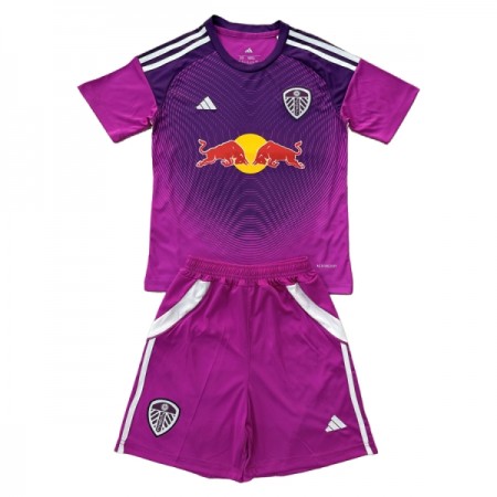 Camiseta de fútbol Leeds United Portero Niño 2025-26 Violeta