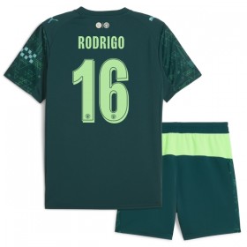 Camiseta de fútbol Manchester City Rodrigo 16 EA Sport Niño 4ª equipación 2025-26