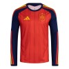 Camiseta de fútbol España 1ª equipación Copa Mundial 2026 Manga Larga Camiseta de fútbol España 1ª equipación Copa Mundial 2026 Manga Larga