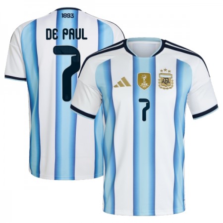 Camiseta de fútbol Argentina De Paul 7 1ª equipación Copa Mundial 2026 Camiseta de fútbol Argentina De Paul 7 1ª equipación Copa Mundial 2026