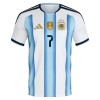 Camiseta de fútbol Argentina De Paul 7 1ª equipación Copa Mundial 2026