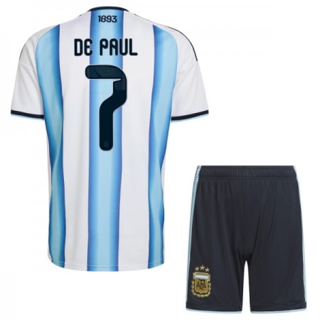 Camiseta de fútbol Argentina De Paul 7 Niño 1ª equipación Copa Mundial 2026 Camiseta de fútbol Argentina De Paul 7 Niño 1ª equipación Copa Mundial 2026