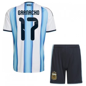 Camiseta de fútbol Argentina Garnacho 17 Niño 1ª equipación Copa Mundial 2026