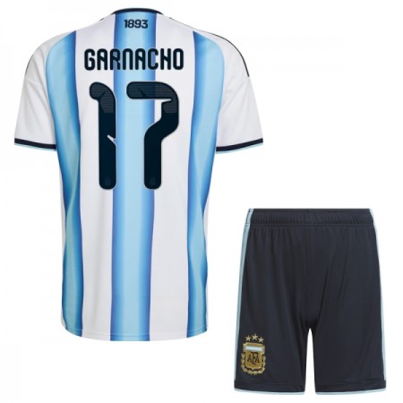 Camiseta de fútbol Argentina Garnacho 17 Niño 1ª equipación Copa Mundial 2026
