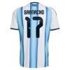 Camiseta de fútbol Argentina Garnacho 17 Niño 1ª equipación Copa Mundial 2026