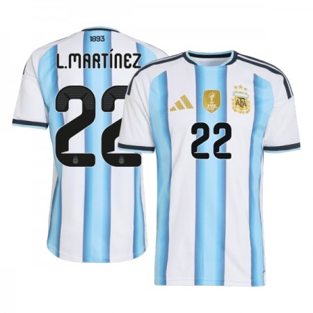 Camiseta de fútbol Argentina Lautaro Martinez 22 1ª equipación Copa Mundial 2026
