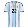 Camiseta de fútbol Argentina Lautaro Martinez 22 Niño 1ª equipación Copa Mundial 2026