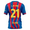 Camiseta de fútbol FC Barcelona Frenkie de Jong 21 Niño 4ª equipación 2025-26