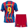 Camiseta de fútbol FC Barcelona Lewandowski 9 Niño 4ª equipación 2025-26