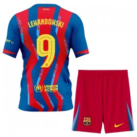 Camiseta de fútbol FC Barcelona Lewandowski 9 Niño 4ª equipación 2025-26