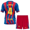 Camiseta de fútbol FC Barcelona R. Araujo 4 Niño 4ª equipación 2025-26