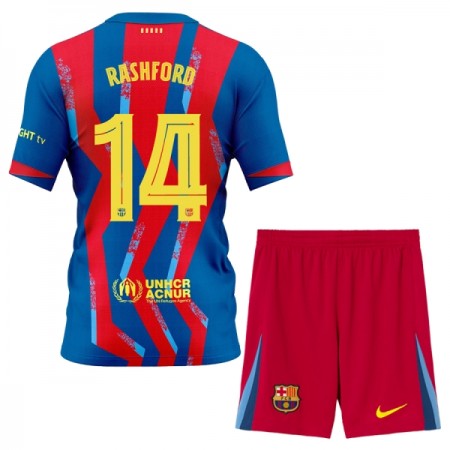 Camiseta de fútbol FC Barcelona Rashford 14 Niño 4ª equipación 2025-26