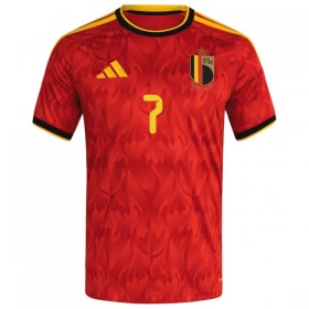 Camiseta de fútbol Bélgica De Bruyne 7 Niño 1ª equipación Copa Mundial 2026