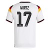Camiseta de fútbol Alemania Wirtz 17 1ª equipación Copa Mundial 2026