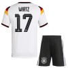 Camiseta de fútbol Alemania Wirtz 17 Niño 1ª equipación Copa Mundial 2026 Camiseta de fútbol Alemania Wirtz 17 Niño 1ª equipación Copa Mundial 2026