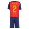 Camiseta de fútbol España Carvajal 2 Niño 1ª equipación Copa Mundial 2026