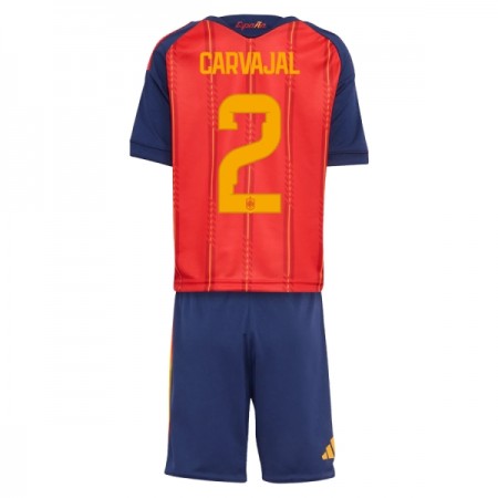 Camiseta de fútbol España Carvajal 2 Niño 1ª equipación Copa Mundial 2026