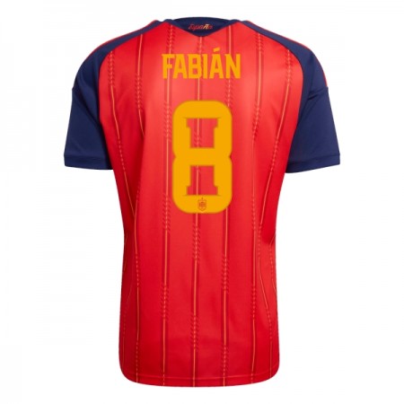 Camiseta de fútbol España Fabian 8 1ª equipación Copa Mundial 2026 Camiseta de fútbol España Fabian 8 1ª equipación Copa Mundial 2026