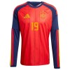 Camiseta de fútbol España Lamine Yamal 19 1ª equipación Copa Mundial 2026 Manga Larga