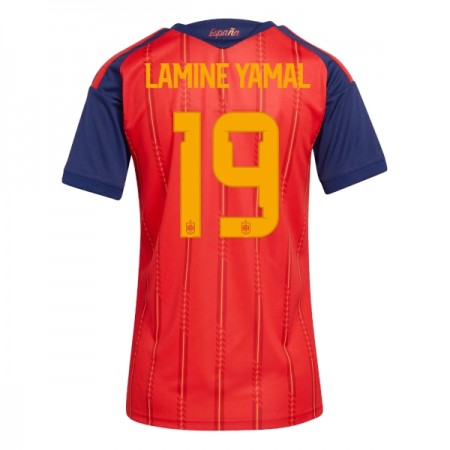 Camiseta de fútbol España Lamine Yamal 19 Mujer 1ª equipación Copa Mundial 2026
