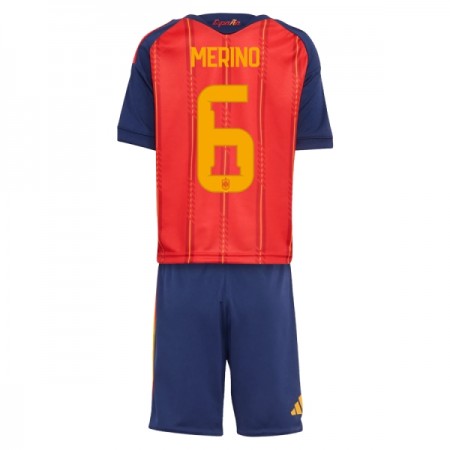 Camiseta de fútbol España Merino 6 Niño 1ª equipación Copa Mundial 2026