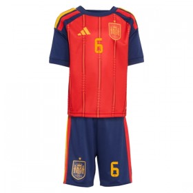 Camiseta de fútbol España Merino 6 Niño 1ª equipación Copa Mundial 2026