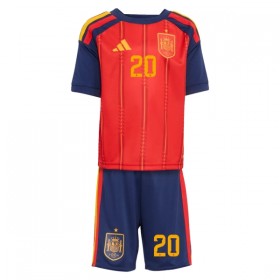 Camiseta de fútbol España Pedri 20 Niño 1ª equipación Copa Mundial 2026