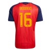 Camiseta de fútbol España Rodrigo 16 1ª equipación Copa Mundial 2026