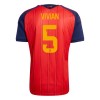 Camiseta de fútbol España Vivian 5 1ª equipación Copa Mundial 2026 Camiseta de fútbol España Vivian 5 1ª equipación Copa Mundial 2026
