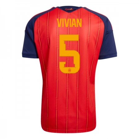 Camiseta de fútbol España Vivian 5 1ª equipación Copa Mundial 2026 Camiseta de fútbol España Vivian 5 1ª equipación Copa Mundial 2026