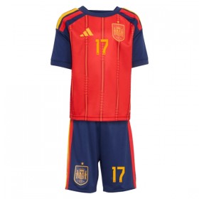 Camiseta de fútbol España Williams JR 17 Niño 1ª equipación Copa Mundial 2026