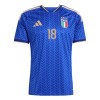 Camiseta de fútbol Italia Barella 18 1ª equipación Copa Mundial 2026