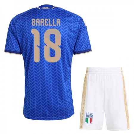 Camiseta de fútbol Italia Barella 18 Niño 1ª equipación Copa Mundial 2026 Camiseta de fútbol Italia Barella 18 Niño 1ª equipación Copa Mundial 2026