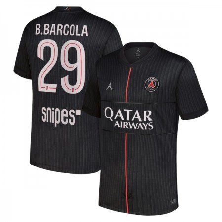 Camiseta de fútbol Paris Saint Germain B. Barcola 29 Jordan 4ª equipación 2025-26