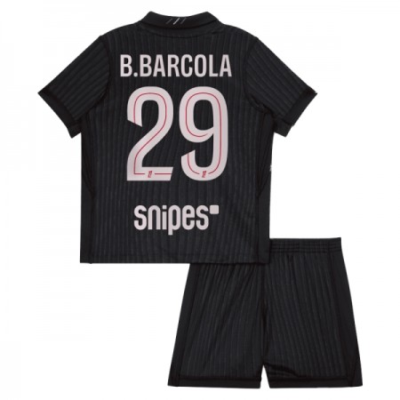 Camiseta de fútbol Paris Saint Germain B. Barcola 29 Jordan Niño 4ª equipación 2025-26 Camiseta de fútbol Paris Saint Germain B. Barcola 29 Jordan Niño 4ª equipación 2025-26