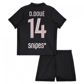 Camiseta de fútbol Paris Saint Germain D. Doue 14 Jordan Niño 4ª equipación 2025-26