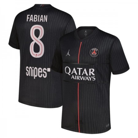 Camiseta de fútbol Paris Saint Germain Fabian 8 Jordan 4ª equipación 2025-26