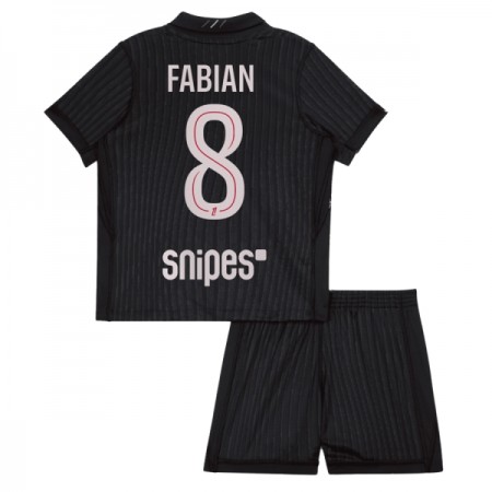 Camiseta de fútbol Paris Saint Germain Fabian 8 Jordan Niño 4ª equipación 2025-26 Camiseta de fútbol Paris Saint Germain Fabian 8 Jordan Niño 4ª equipación 2025-26