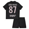 Camiseta de fútbol Paris Saint Germain Joao Neves 87 Jordan Niño 4ª equipación 2025-26