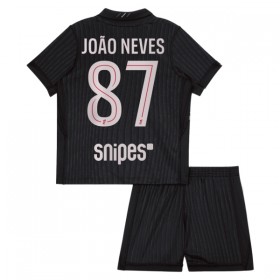 Camiseta de fútbol Paris Saint Germain Joao Neves 87 Jordan Niño 4ª equipación 2025-26
