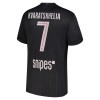 Camiseta de fútbol Paris Saint Germain Kvaratskhelia 7 Jordan 4ª equipación 2025-26