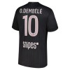 Camiseta de fútbol Paris Saint Germain O. Dembele 10 Jordan 4ª equipación 2025-26